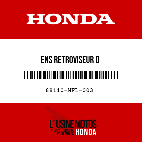 image de 88110-MFL-003 ENS RETROVISEUR D