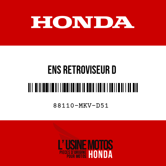 image de 88110-MKV-D51 ENS RETROVISEUR D