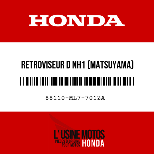 image de 88110-ML7-701ZA RETROVISEUR D NH1 (MATSUYAMA)