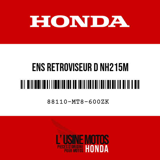 image de 88110-MT8-600ZK ENS RETROVISEUR D NH215M 