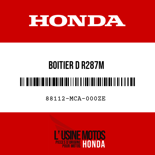 image de 88112-MCA-000ZE BOITIER D R287M