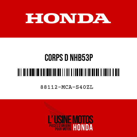 image de 88112-MCA-S40ZL CORPS D NHB53P