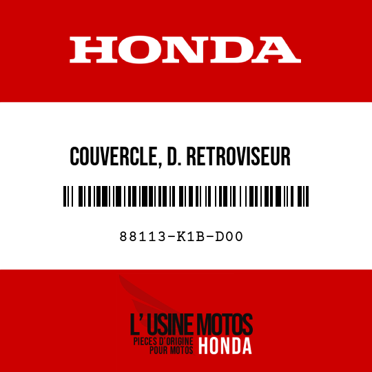 image de 88113-K1B-D00 COUVERCLE, D. RETROVISEUR