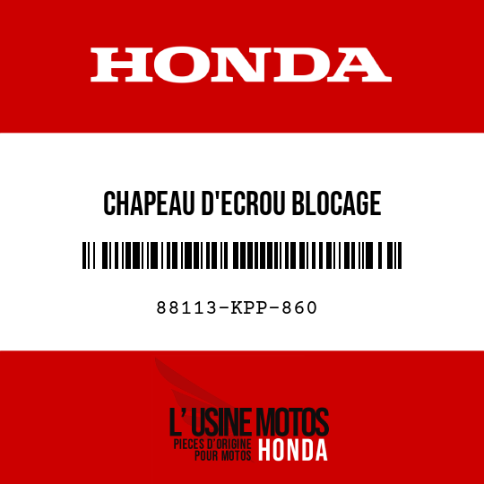 image de 88113-KPP-860 CHAPEAU D'ECROU BLOCAGE