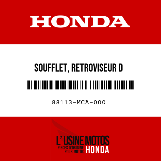 image de 88113-MCA-000 SOUFFLET, RETROVISEUR D