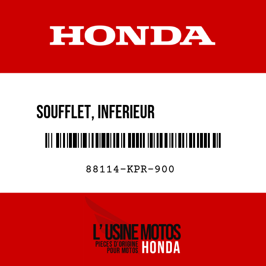 image de 88114-KPR-900 SOUFFLET, INFERIEUR           RETROVISEUR