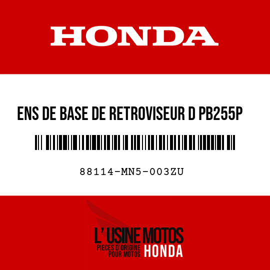 image de 88114-MN5-003ZU ENS DE BASE DE RETROVISEUR D PB255P 