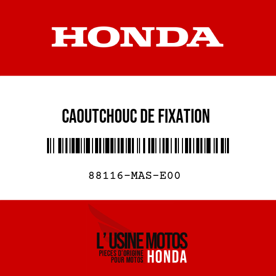 image de 88116-MAS-E00 CAOUTCHOUC DE FIXATION
