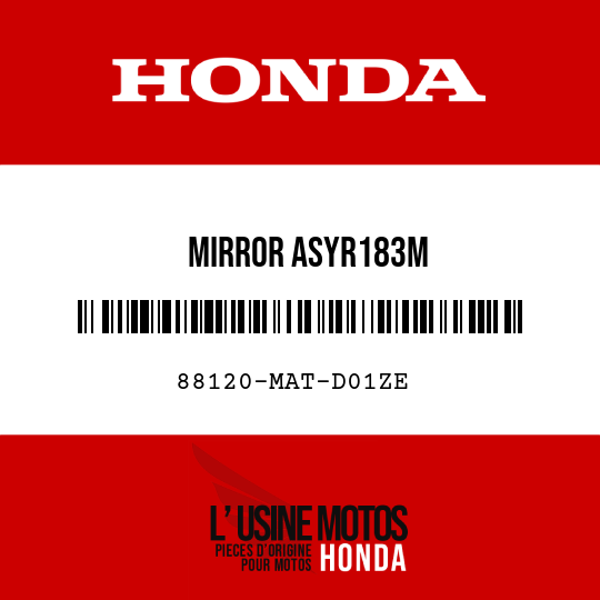 image de 88120-MAT-D01ZE MIRROR ASYR183M