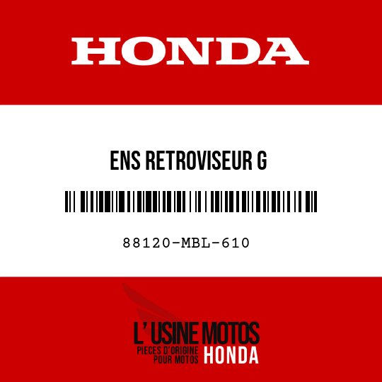 image de 88120-MBL-610 ENS RETROVISEUR G