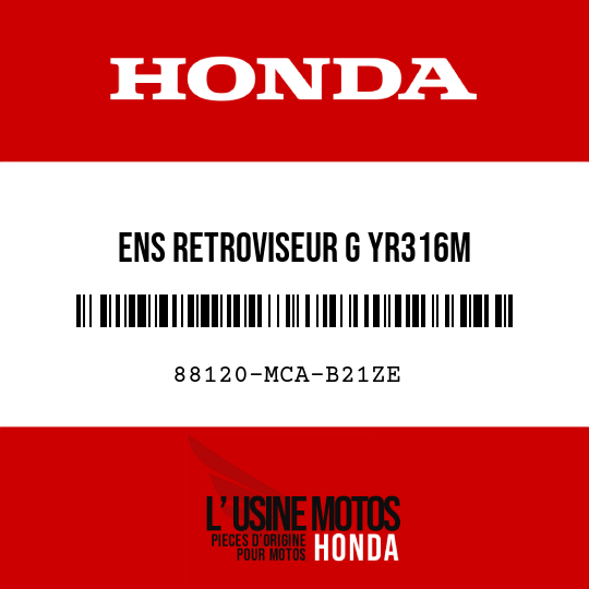 image de 88120-MCA-B21ZE ENS RETROVISEUR G YR316M