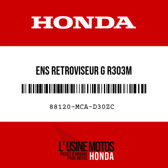 image de 88120-MCA-D30ZC ENS RETROVISEUR G R303M 