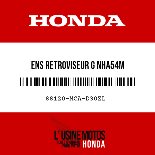 image de 88120-MCA-D30ZL ENS RETROVISEUR G NHA54M