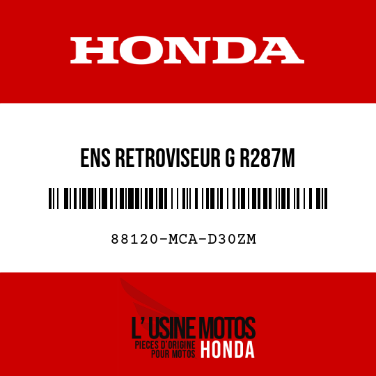 image de 88120-MCA-D30ZM ENS RETROVISEUR G R287M