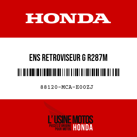image de 88120-MCA-E00ZJ ENS RETROVISEUR G R287M 