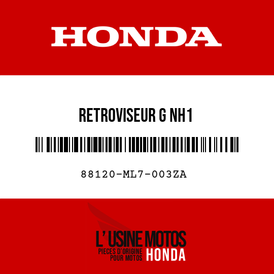 image de 88120-ML7-003ZA RETROVISEUR G NH1 