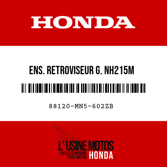 image de 88120-MN5-602ZB ENS. RETROVISEUR G. NH215M 