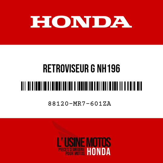 image de 88120-MR7-601ZA RETROVISEUR G NH196 
