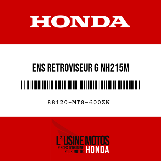 image de 88120-MT8-600ZK ENS RETROVISEUR G NH215M 
