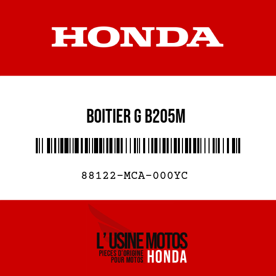 image de 88122-MCA-000YC BOITIER G B205M