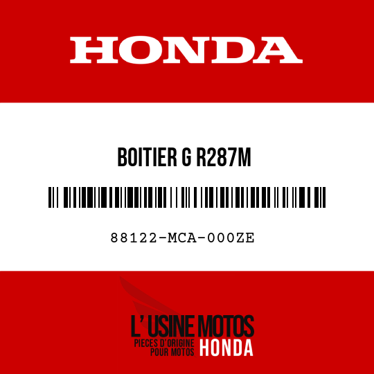image de 88122-MCA-000ZE BOITIER G R287M