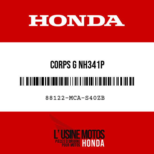 image de 88122-MCA-S40ZB CORPS G NH341P