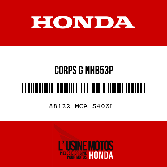 image de 88122-MCA-S40ZL CORPS G NHB53P