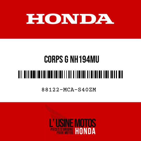 image de 88122-MCA-S40ZM CORPS G NH194MU