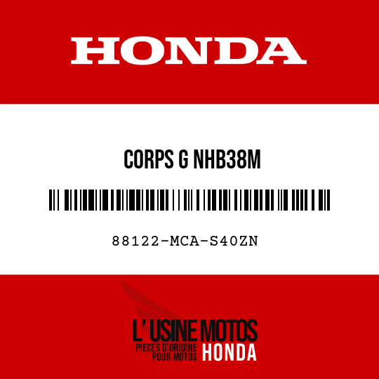 image de 88122-MCA-S40ZN CORPS G NHB38M