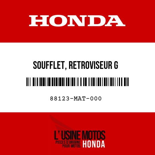 image de 88123-MAT-000 SOUFFLET, RETROVISEUR G