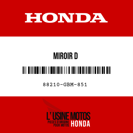 image de 88210-GBM-851 MIROIR D