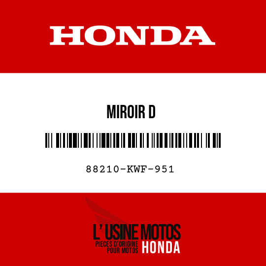 image de 88210-KWF-951 MIROIR D