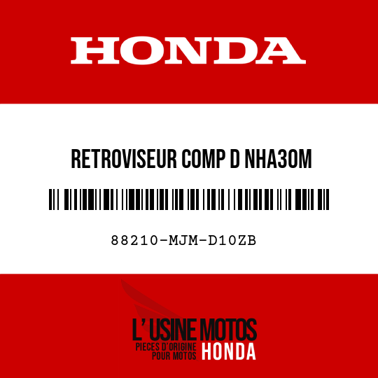 image de 88210-MJM-D10ZB RETROVISEUR COMP D NHA30M