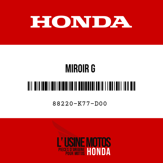 image de 88220-K77-D00 MIROIR G