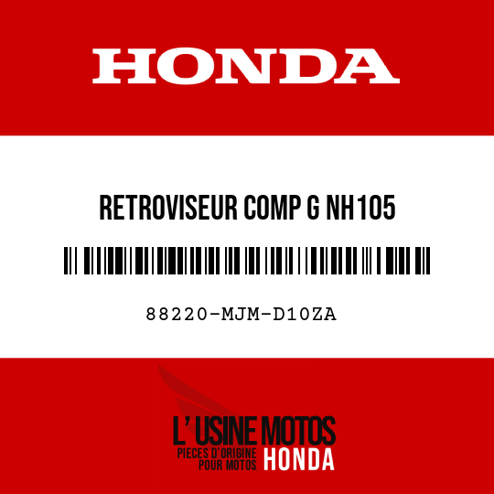 image de 88220-MJM-D10ZA RETROVISEUR COMP G NH105