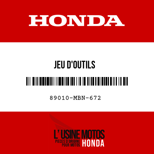 image de 89010-MBN-672 JEU D'OUTILS