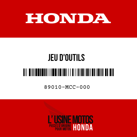 image de 89010-MCC-000 JEU D'OUTILS