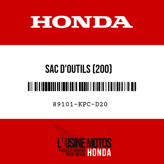 image de 89101-KPC-D20 SAC D'OUTILS (200)