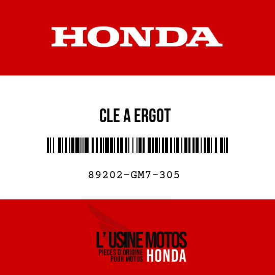 image de 89202-GM7-305 CLE A ERGOT