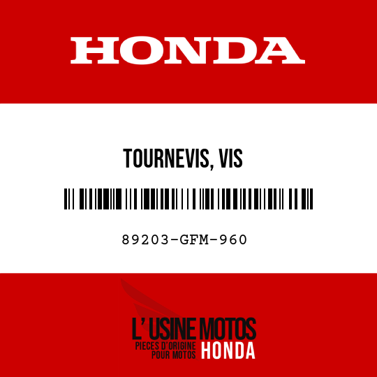 image de 89203-GFM-960 TOURNEVIS, VIS