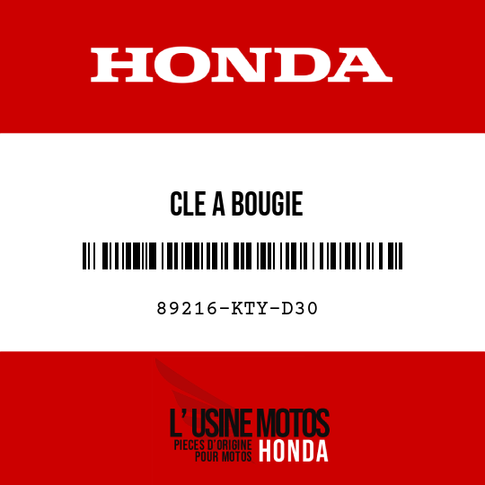 image de 89216-KTY-D30 CLE A BOUGIE