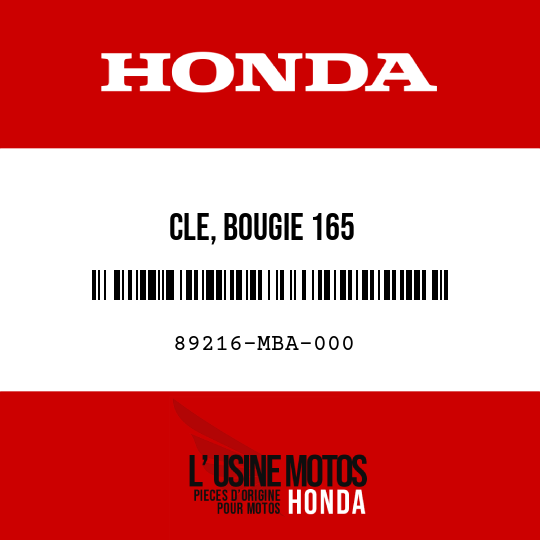 image de 89216-MBA-000 CLE, BOUGIE 165