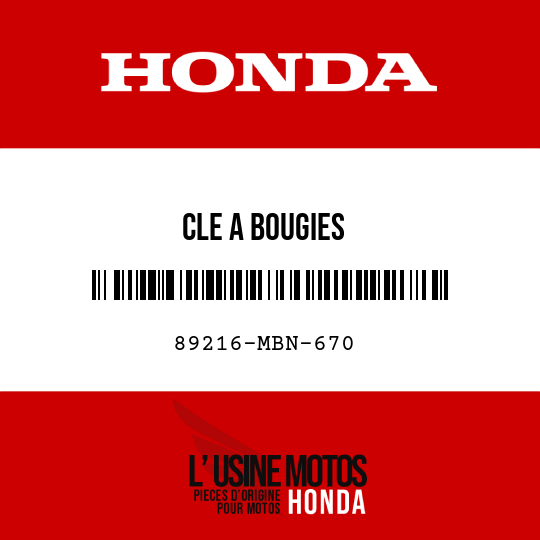 image de 89216-MBN-670 CLE A BOUGIES