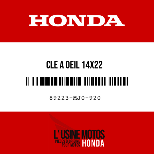 image de 89223-MJ0-920 CLE A OEIL 14X22