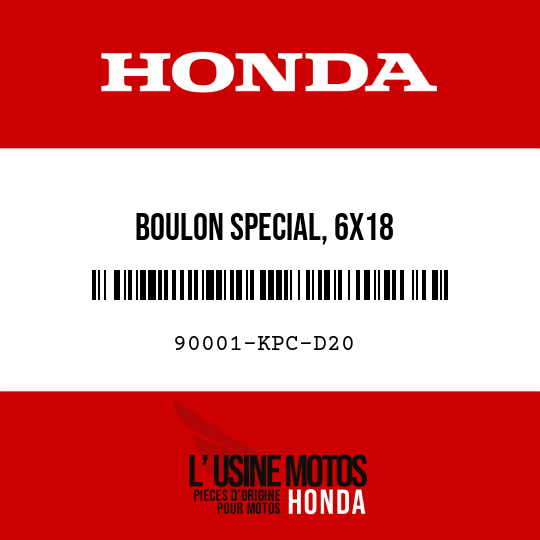 image de 90001-KPC-D20 BOULON SPECIAL, 6X18
