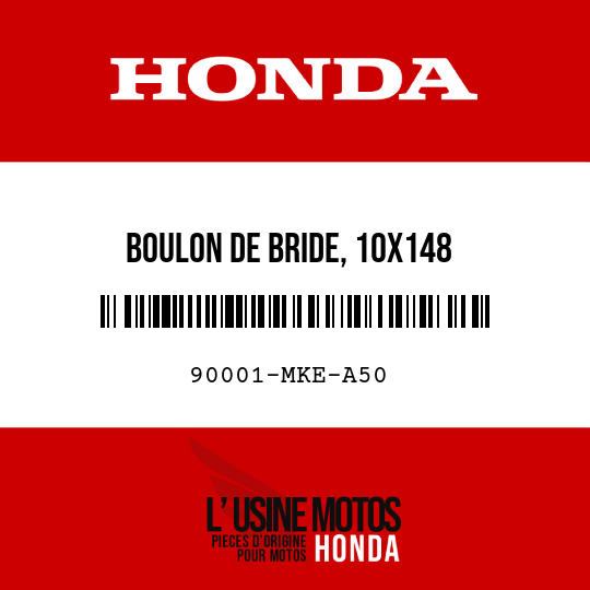 image de 90001-MKE-A50 BOULON DE BRIDE, 10X148