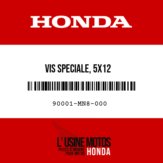 image de 90001-MN8-000 VIS SPECIALE, 5X12