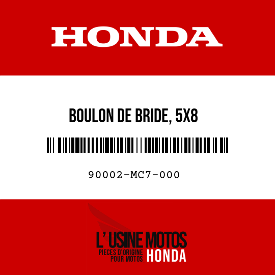 image de 90002-MC7-000 BOULON DE BRIDE, 5X8