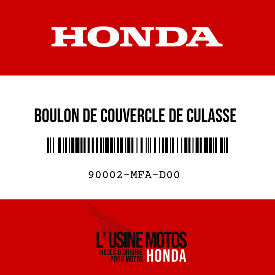 image de 90002-MFA-D00 BOULON DE COUVERCLE DE CULASSE