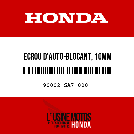 image de 90002-SA7-000 ECROU D'AUTO-BLOCANT, 10MM